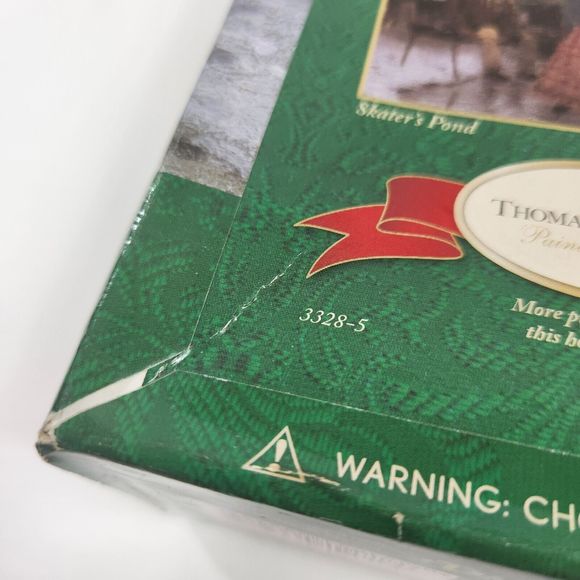 New Thomas Kinkade Skater's Pond 1000 Piece Jigsaw Puzzle Sealed - Picture 9 of 10